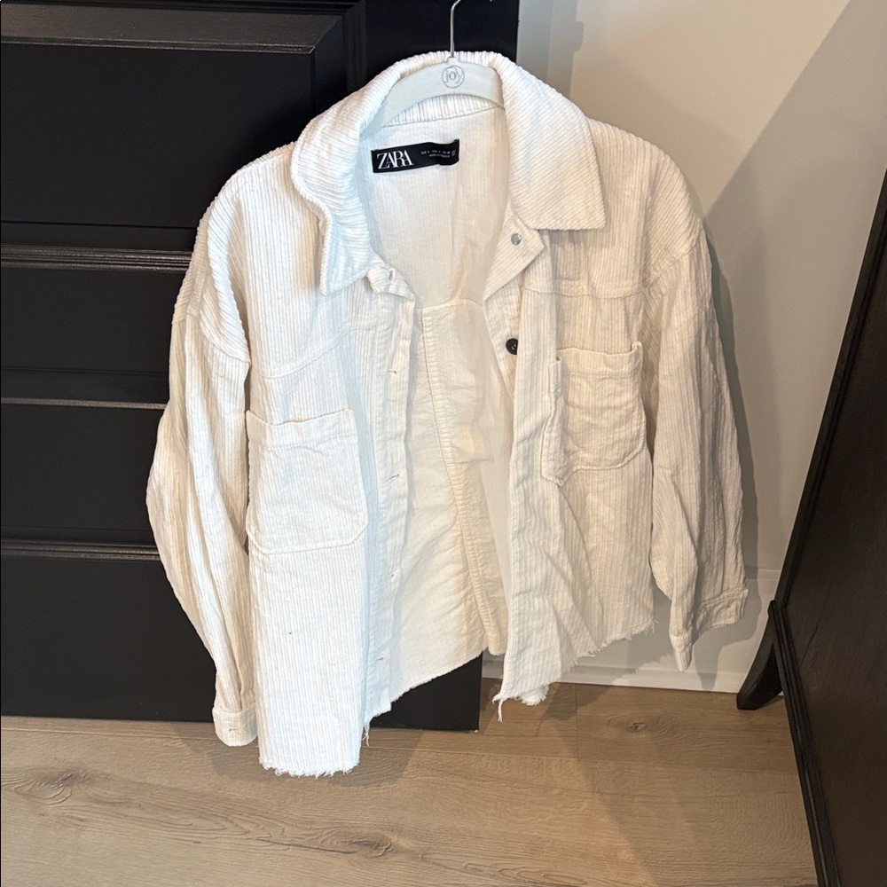 Zara White Button Down Shirt